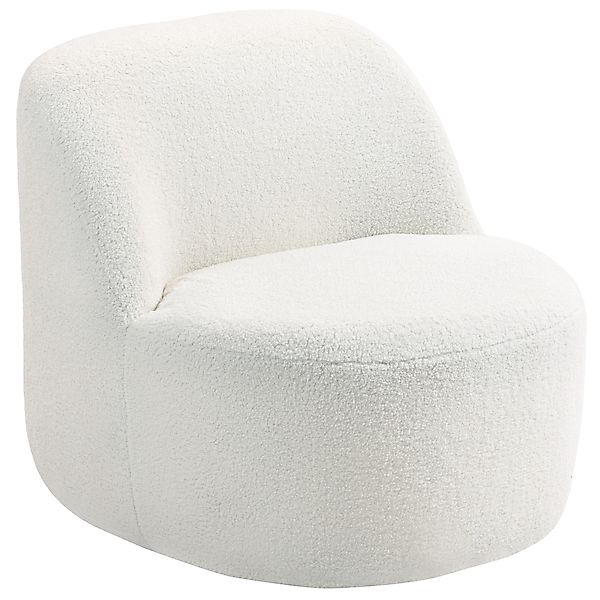 HOMCOM Wohnzimmerstuhl im modernen Stil mit ergonomischer Rückenlehne, gepo günstig online kaufen