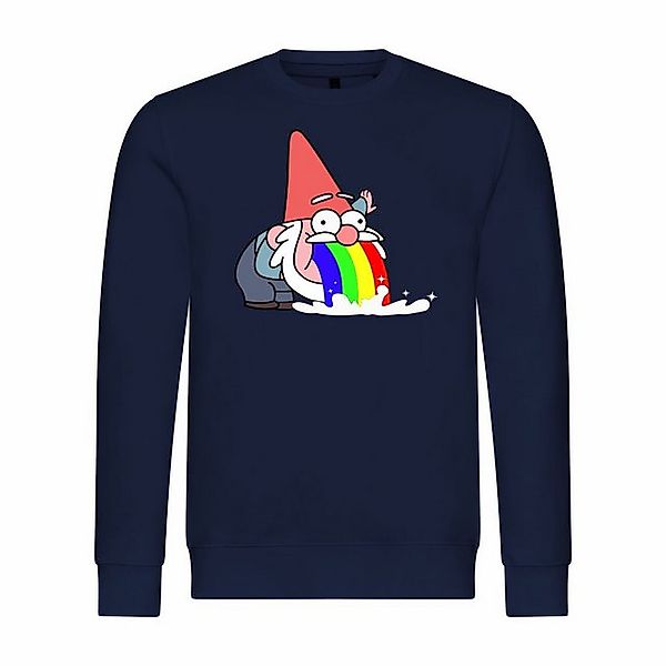 deinshirt Rundhalspullover Herren Pullover Kotzender Zwerg Mit Print Motiv, günstig online kaufen