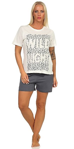 Moonline Schlafanzug Kurzer Damen Pyjama Schlafanzug günstig online kaufen