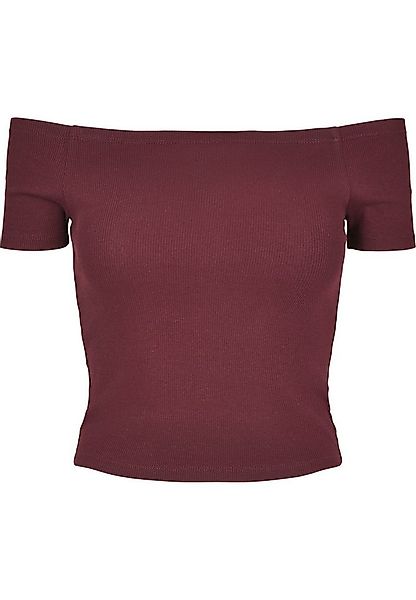 URBAN CLASSICS T-Shirt Urban Classics Damen Ladies Off Shoulder Rib Tee (1- günstig online kaufen