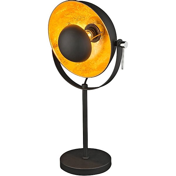 Globo Tischleuchte XIRENA Chrom Schwarz günstig online kaufen