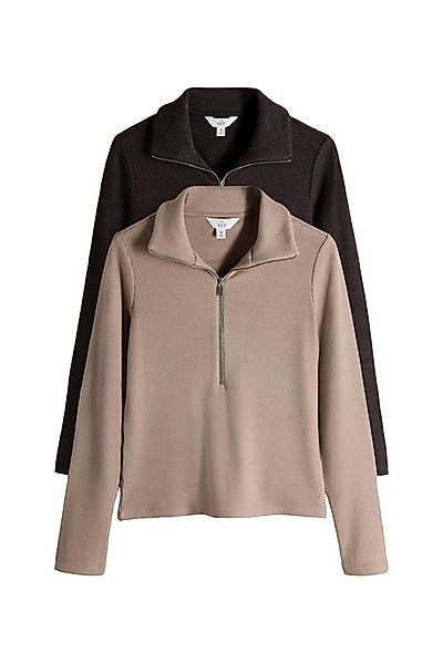 The Set Sweater The Set Troyer mit Trichterkragen, 2er-Pack (2-tlg) günstig online kaufen