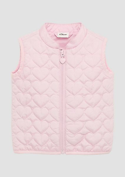 s.Oliver Outdoorjacke Outdoor-Weste Steppweste mit Stehkragen und Herzchen- günstig online kaufen