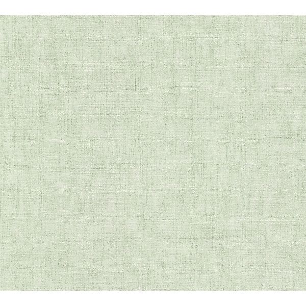 AS Creation Vliestapete Uni Textiloptik 10,05 x 0,53 m Mintgrün FSC® günstig online kaufen
