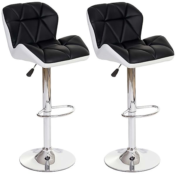 PROREGAL 2er-Set Barhocker Mit Lehne Sitzhöhe 62-83cm Höhenverstellbar Kuns günstig online kaufen