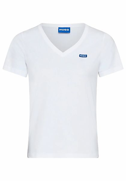 HUGO Blue T-Shirt "Classic V", mit Logo günstig online kaufen