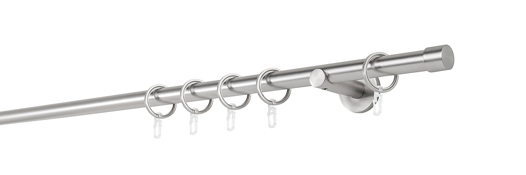 mydeco Gardinenstange "20mm Cap Wandträger 6,5 cm" 1 läufig-läufig Fixmaß günstig online kaufen