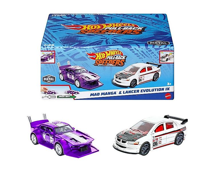 Mattel® Spielzeug-Auto Mattel HPR91 - Hot Wheels - Pull-Backs 2-Pack, versc günstig online kaufen