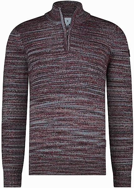State Of Art Half Zip Pullover Melange Bordeaux - Größe XL günstig online kaufen