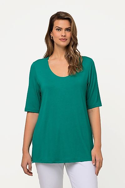 Ulla Popken T-Shirt T-Shirt vorne doppellagig günstig online kaufen