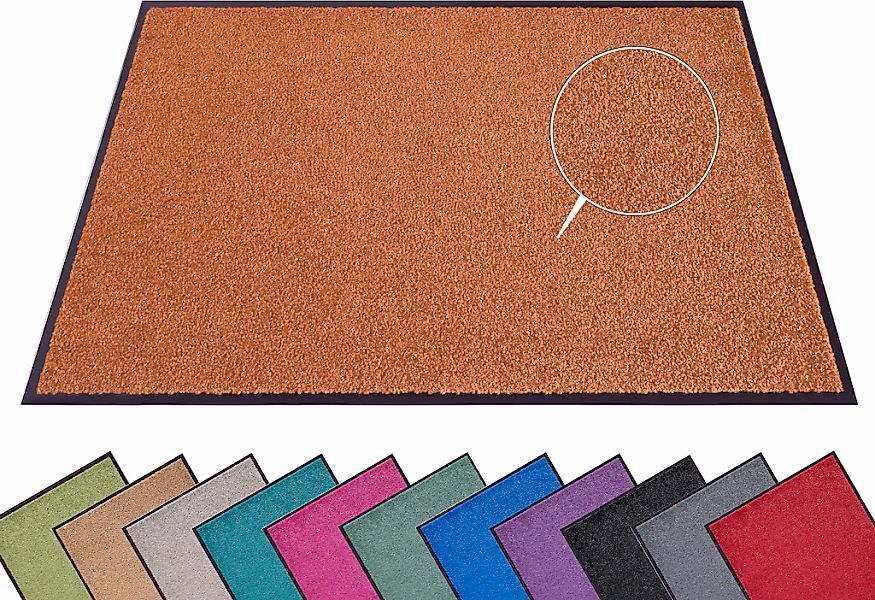 HANSE Home Fußmatte "Wash & Clean" rechteckig 7 mm Höhe Schmutzfangmatte, T günstig online kaufen