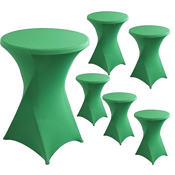 RWEUOQ Tischschonbezug 6er-Set Polyester-Stretch-Tischdecken 60 x günstig online kaufen