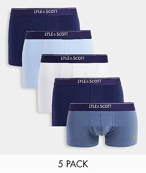 Lyle & Scott – Bodywear Jackson – Unterhosen in Weiß, Blau und Marineblau i günstig online kaufen