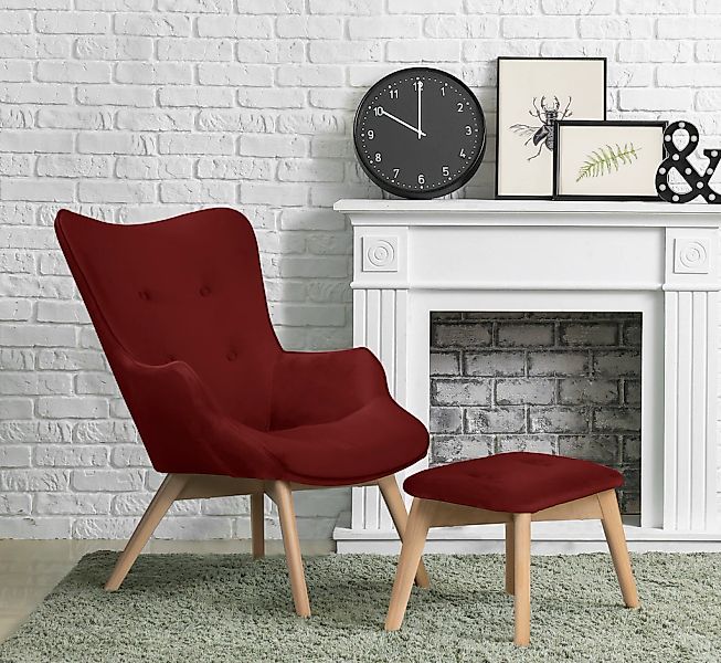 Home affaire Sessel "Nicko" wahlweise mit und ohne Hocker günstig online kaufen