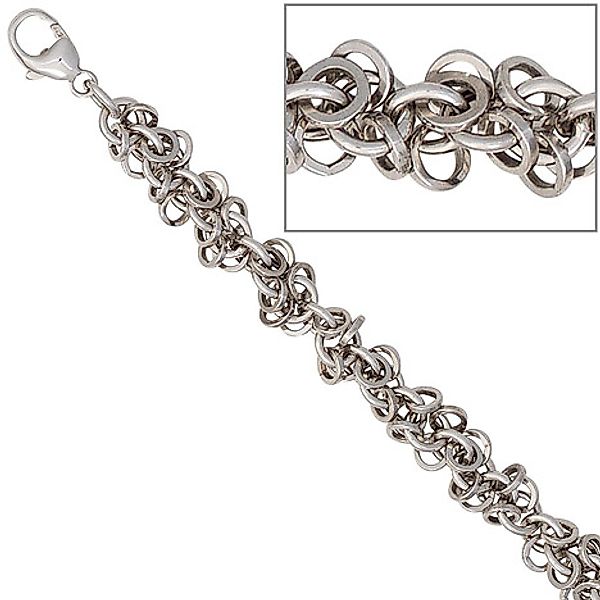 SIGO Fußkettchen Fußkette 925 Sterling Silber rhodiniert 26 cm Karabiner günstig online kaufen