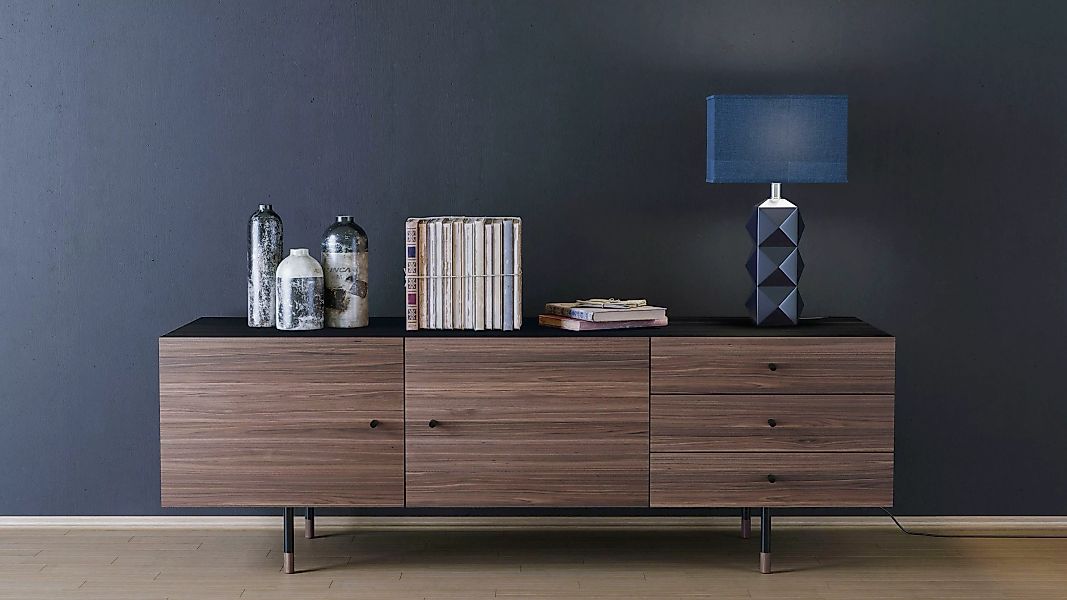 Woodman Sideboard "Daniel", Kommode mit Holzfurnier aus Walnussbaum, Breite günstig online kaufen