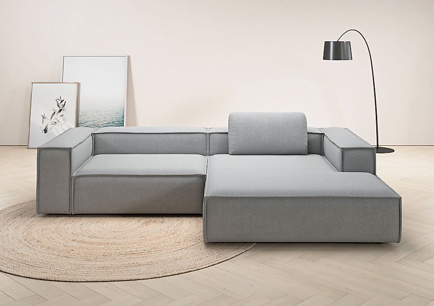 Home affaire Ecksofa "Watertown, modernes XXL L-Form, 306 cm breit" Großzüg günstig online kaufen