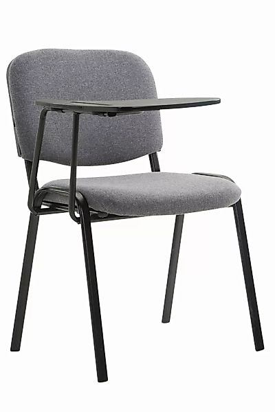 Stuhl Ken mit Klapptisch Stoff grau günstig online kaufen