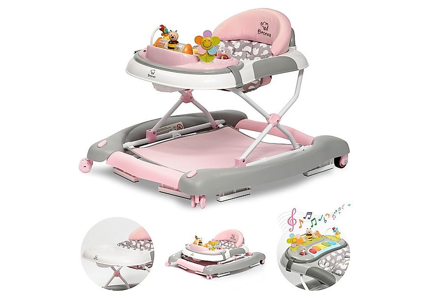 Bronea Lauflernhilfe 4-in-1 Lauflernwagen Gehfrei Baby Schaukel Lauflernhil günstig online kaufen