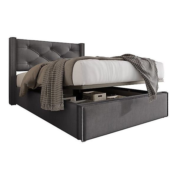 Gotagee Polsterbett Doppelbett 90x200cm Metallrahmen Stauraum Jugendbett Ei günstig online kaufen