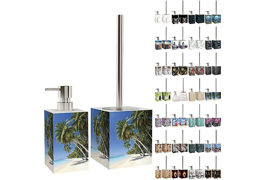 Sanilo Badaccessoire-Set mit Motiv, viele schöne Seifenspender und WC Bürst günstig online kaufen