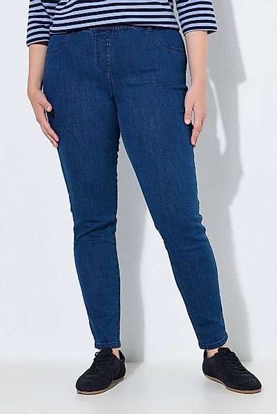 Ulla Popken Jeggings Jeggings schmales Bein Elastikbund Biobaumwolle günstig online kaufen