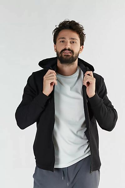 Herren Zip-hoodie Jacke Aus Bio-baumwolle "True North" T2900 günstig online kaufen