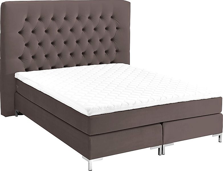 ATLANTIC home collection Boxspringbett "Ronja" mit Topper und extra hohem K günstig online kaufen