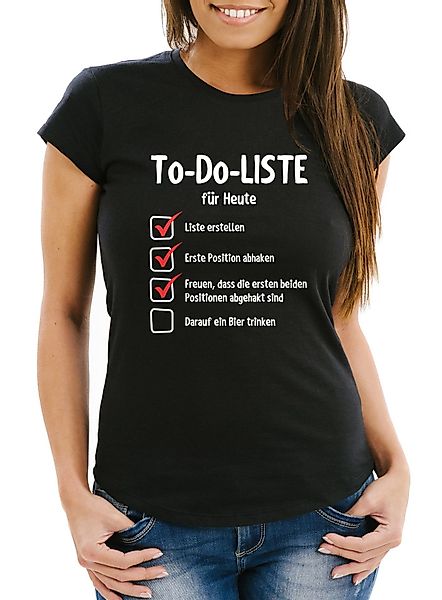 MoonWorks Print-Shirt Damen T-Shirt To do günstig online kaufen