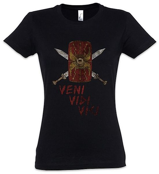 Urban Backwoods Print-Shirt Veni Vidi Vici Shield Damen T-Shirt Rom Romanum günstig online kaufen