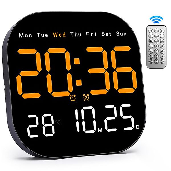 RWEUOQ Wanduhr Wanduhr Digitale mit Fernbedienung, günstig online kaufen