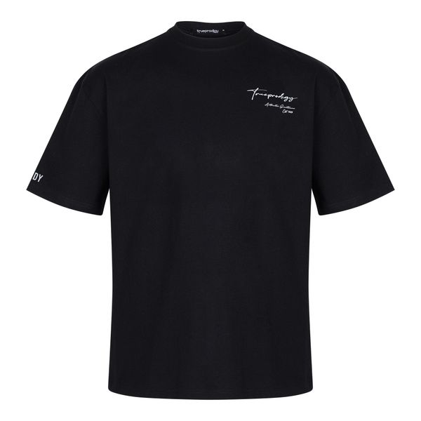 trueprodigy Oversize-Shirt Marin Logoprint Rundhals dicker günstig online kaufen