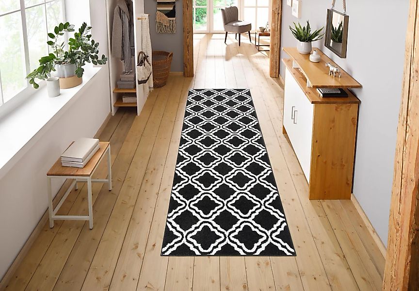 my home Läufer »Debora«, rechteckig, 13 mm Höhe, Teppich-Läufer, Kurzflor, günstig online kaufen