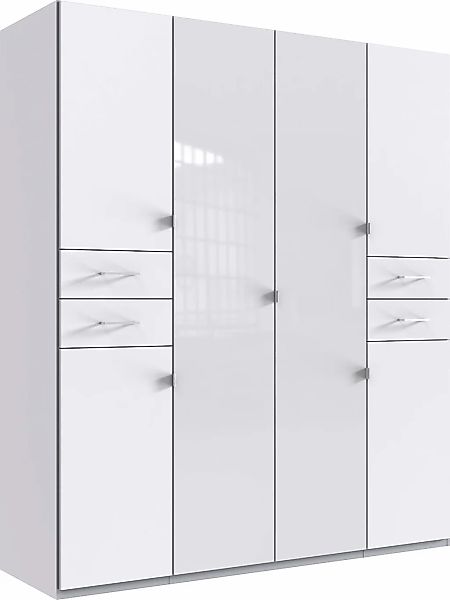 Wimex Drehtürenschrank "Danzig", mit Schubladen auf bequemer Höhe, mit Glas günstig online kaufen