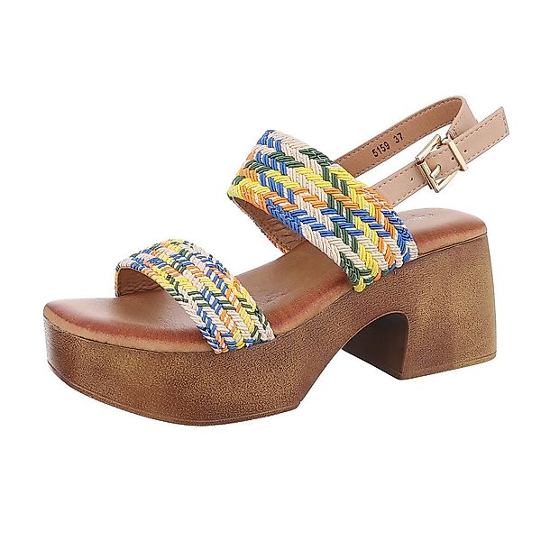 Ital-Design Damen Freizeit Plateausandaletten (86706795) Blockabsatz günstig online kaufen