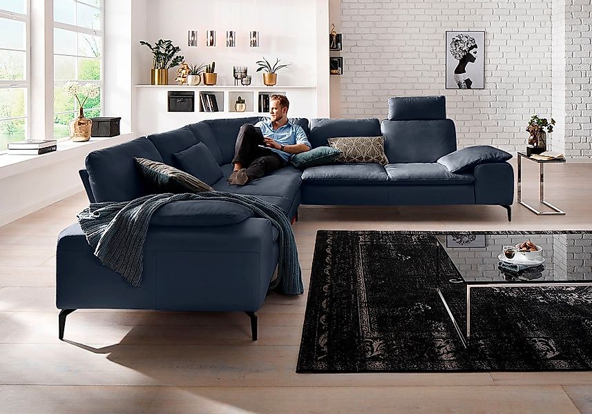 W.SCHILLIG Ecksofa "valentinoo, Designsofa, elegant und bequem, L-Form", (S günstig online kaufen