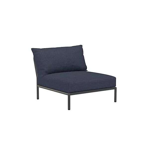 LEVEL2 Outdoor Sessel Lounge-Modul 1 Indigo Dunkelgrau günstig online kaufen