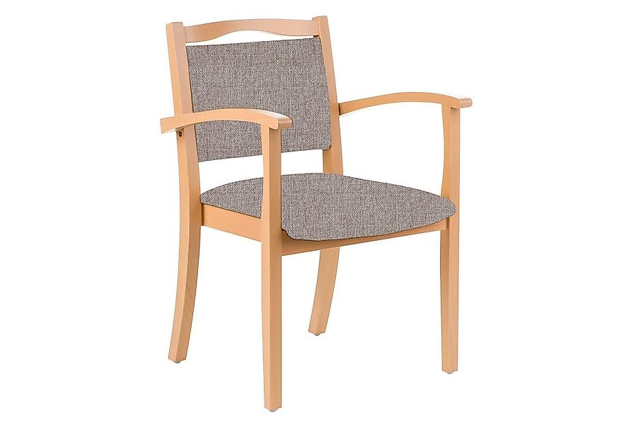 einrichtungsdesign24 Armlehnstuhl 4-Fußstuhl Holzstuhl mit Armlehnen Alexan günstig online kaufen