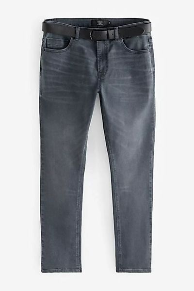 Next Slim-fit-Jeans Slim Fit Jeans mit Gürtel (2-tlg) günstig online kaufen