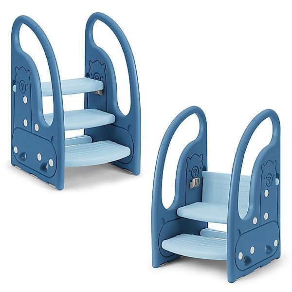 OUNUO Kinderhocker Kind-Tritthocker Kunststoff 3 Stufen günstig online kaufen