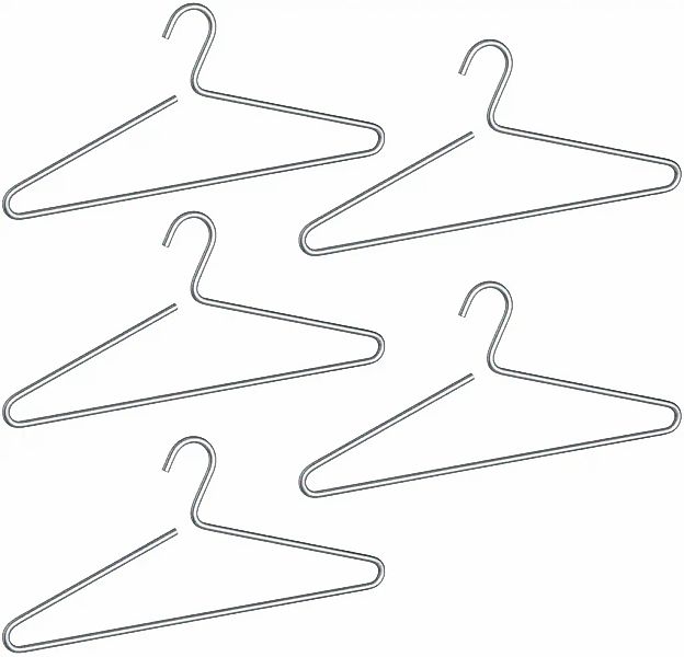 WENKO Kleiderbügel "Modell Lux" Garderobenbügel aus Aluminium, minimalistis günstig online kaufen