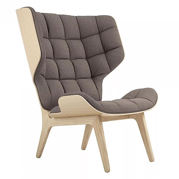 NORR 11 - Mammoth Sessel Gestell Eiche natur - fawn/Sitzfläche Wolle/Gestel günstig online kaufen