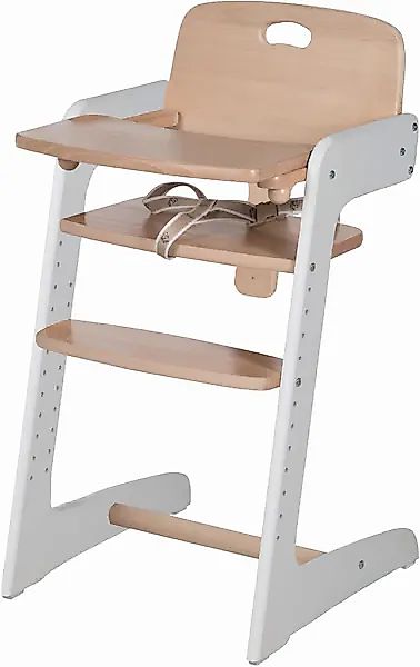 roba® Hochstuhl »Treppenhochstuhl, Kid Up, natur/weiß«, aus Holz günstig online kaufen