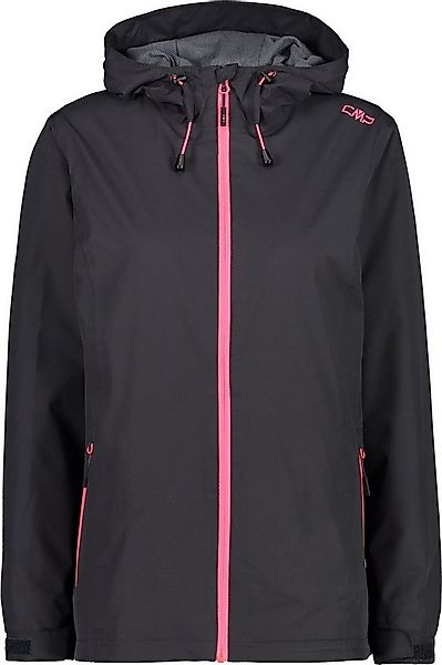 CMP Regenjacke WOMAN JACKET FIX HOOD ANTRACITE-GLOSS günstig online kaufen