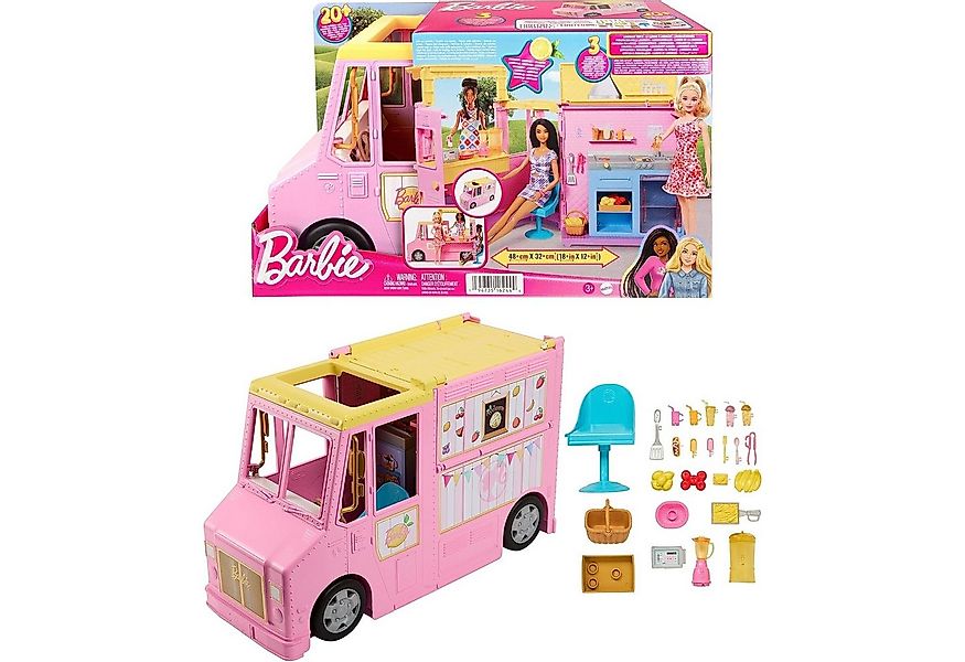 Mattel® Puppen Fahrzeug HPL71 Spielset- Barbie Limonaden Truck Spielzeugaut günstig online kaufen