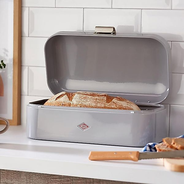 WESCO Brotkasten »Grandy«, (1 tlg.), Metallscharniere/Gummistopper Deckel+B günstig online kaufen