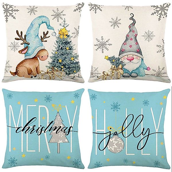 Qelus Kissenbezüge Kissenbezüge Weihnachten Kissenbezug 45 günstig online kaufen