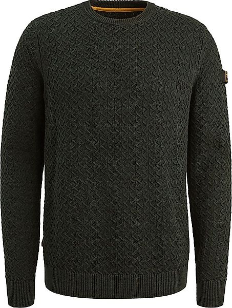 PME Legend Mouliné Structure Pullover Dunkelgrün - Größe XL günstig online kaufen