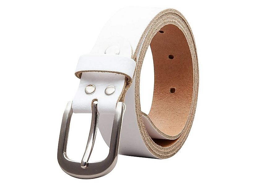 COLOGNEBELT Ledergürtel OM323-SL-Weiss MADE IN GERMANY, Weiss Kürzbar, 100 günstig online kaufen