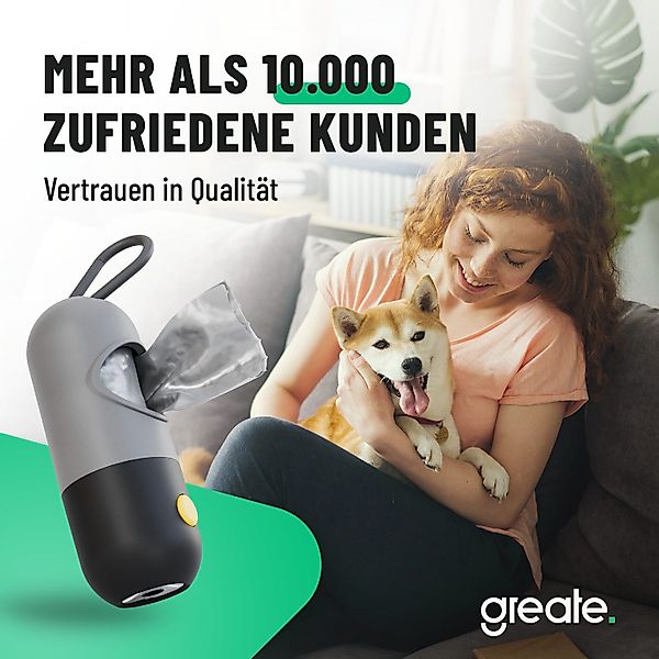 greate. Hundekotbeutel 4x Kotbeutelspender mit Taschenlampe günstig online kaufen
